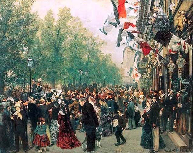 Departure of King William the First to the Army Eighteen Seventy